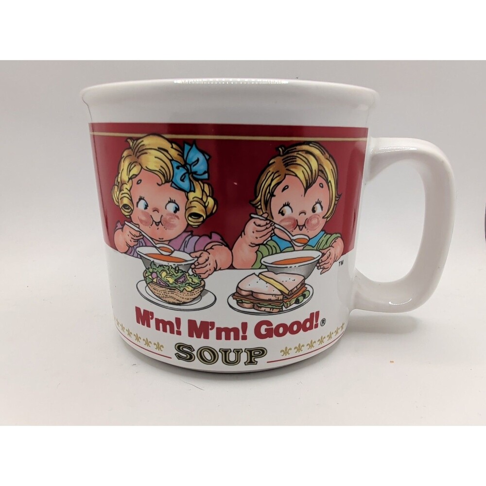 Campbell’s Soup Kids 1989 “M'm M'm Good” Soup Mug Cup Vintage 14 Oz